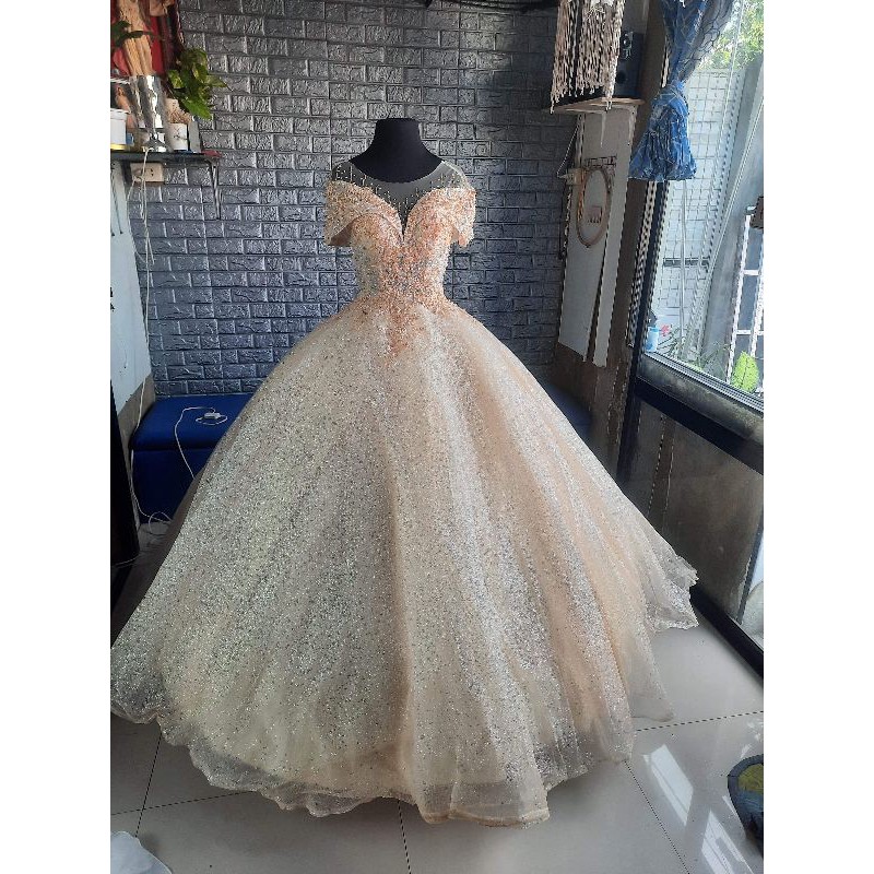 Off shoulder 2025 gown for debut