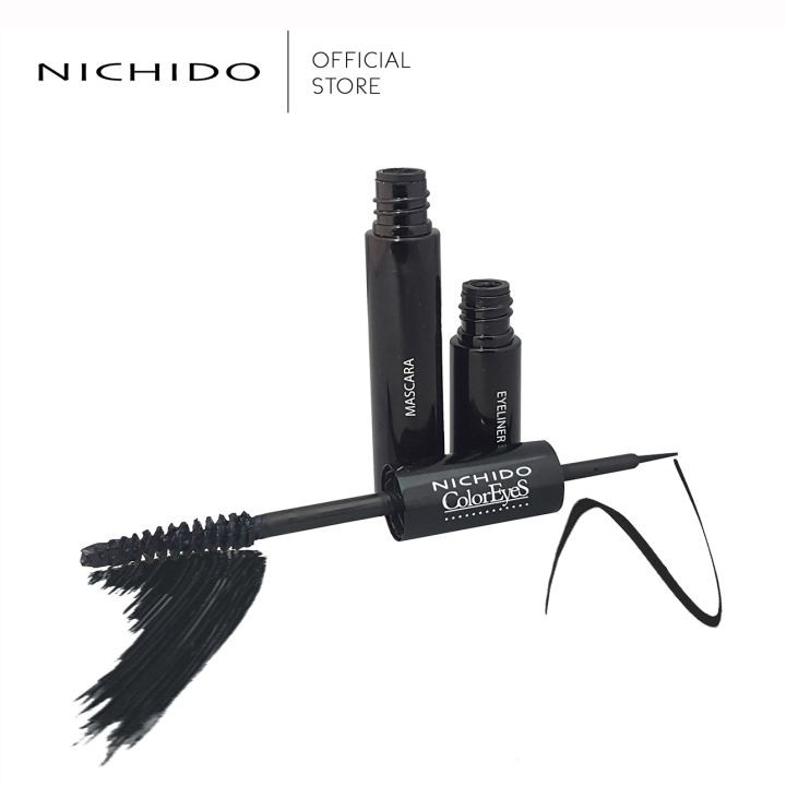 NICHIDO Color Eyes Eyeliner Plus Mascara | Shopee Philippines