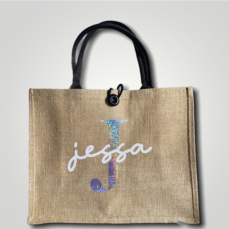 Burlap Tote Bag Personalized Shopee Philippines