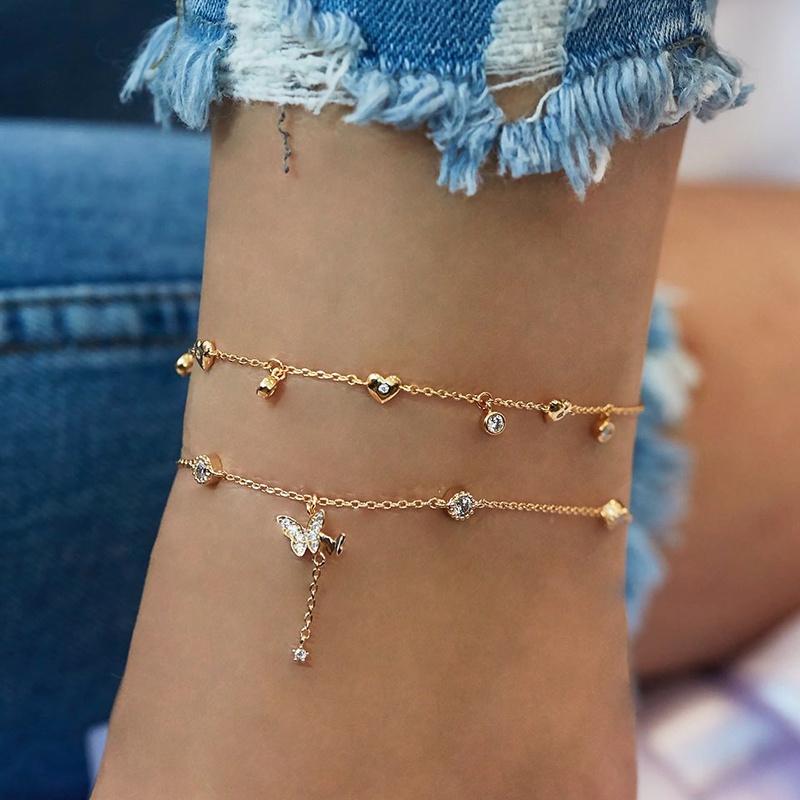 Wholesale deals butterfly anklets