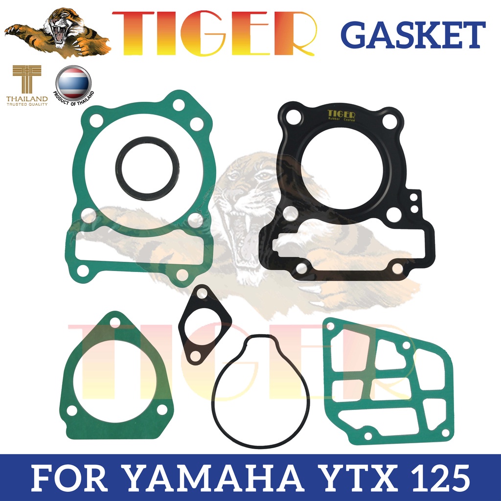 YTX 125 TIGER Top Gasket Set [Cylinder Head & Block Set] (100% Made in ...