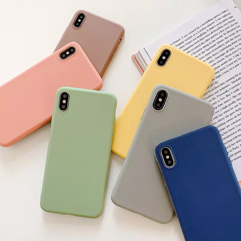 iPhone 6 6S 7 Plus 8 SE 2016 Candy Color Matte Skin Slim Thin Soft TPU ...
