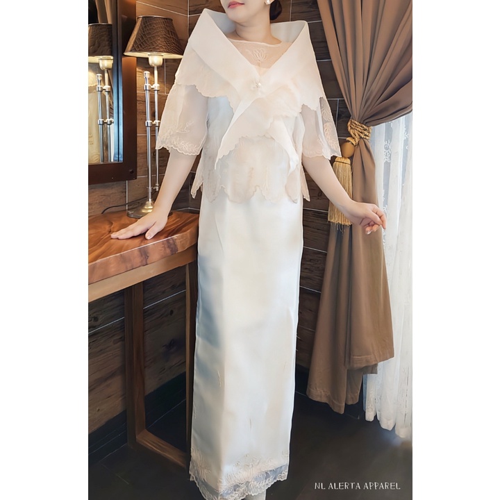 MODERN FILIPINIANA 3IN1 HIGH QUALITY KULTURA DRESS FOR WOMEN Shopee Philippines