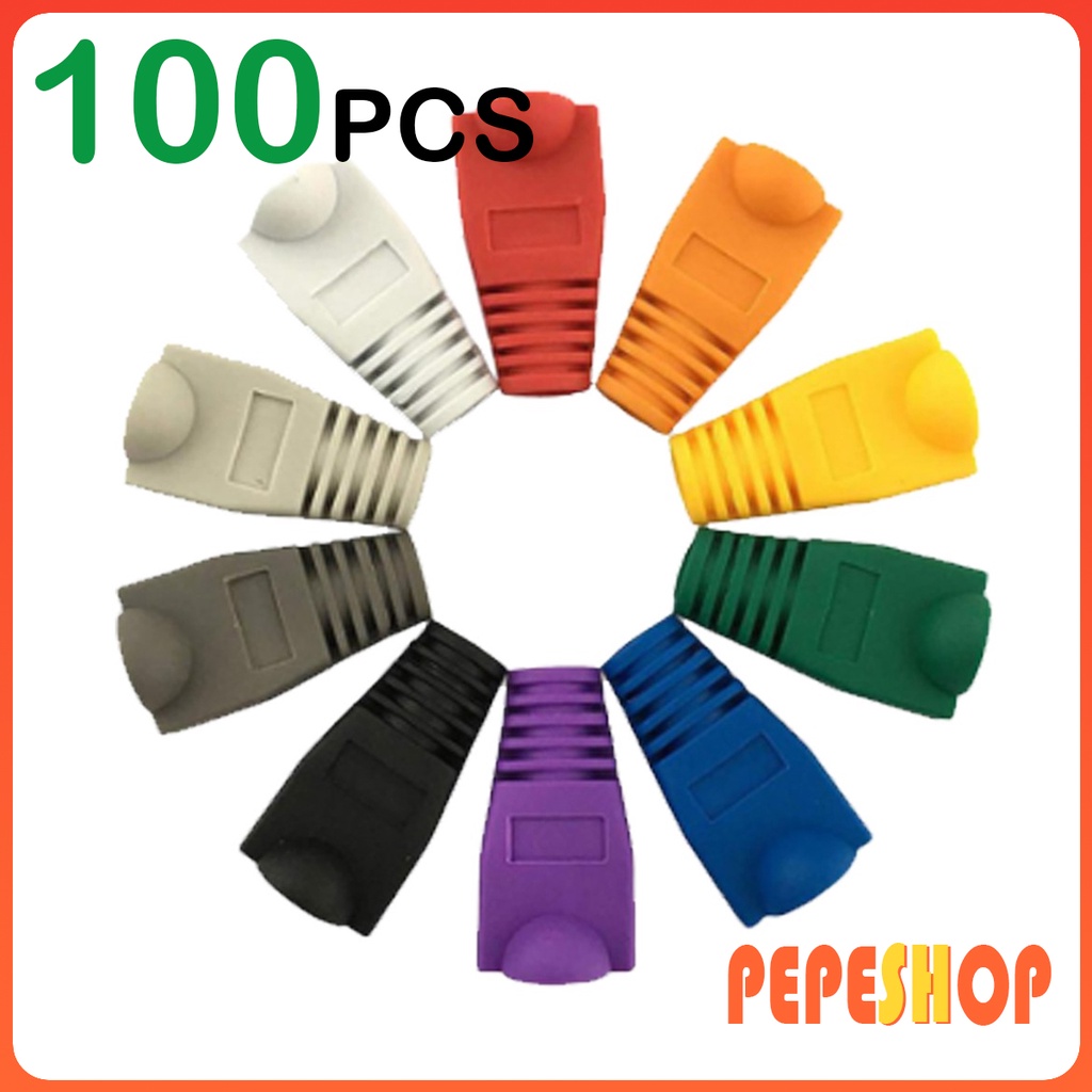 Network RJ45 Rubber boots Lan Cable boots 50pcs and 100pcs | Shopee ...