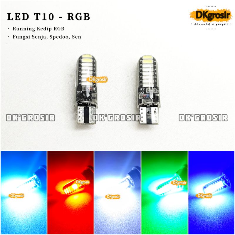 MATA 2 T10 Jelly LED Lights 16 eyes RUNNING FLASHING RGB - Dusk Turn ...
