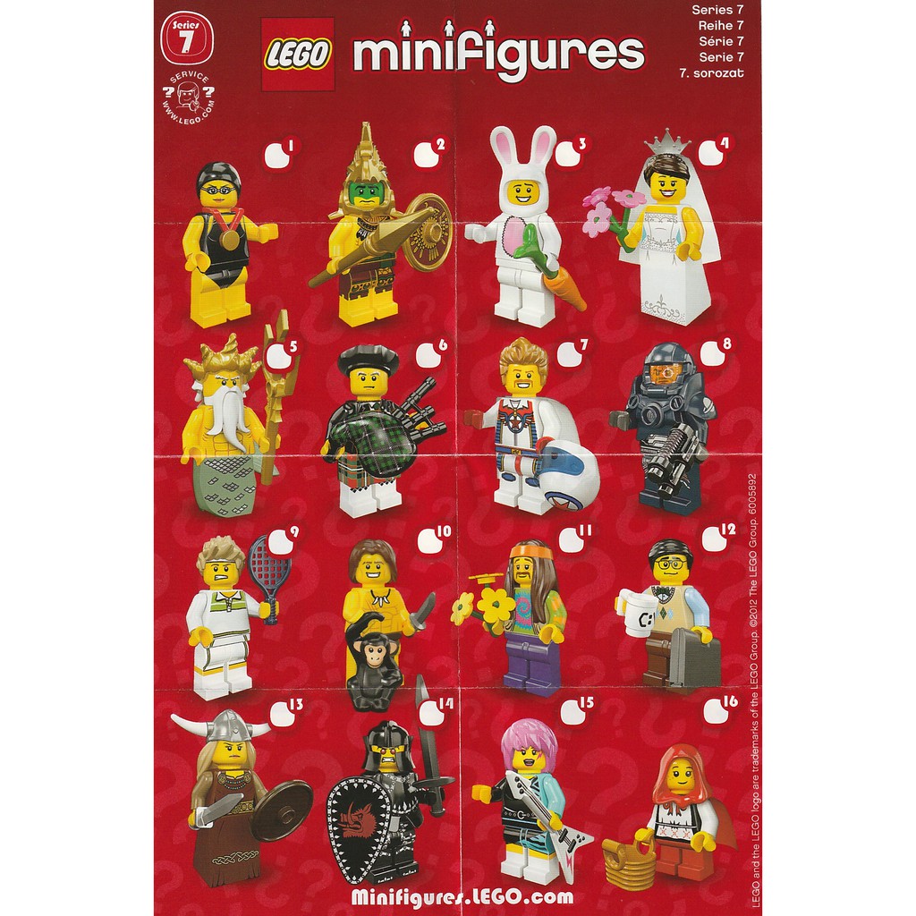 LEGO 8831 SERIES 7 COLLECTIBLES MINIFIGURES 2012 CMF LIMITED EDITION ...