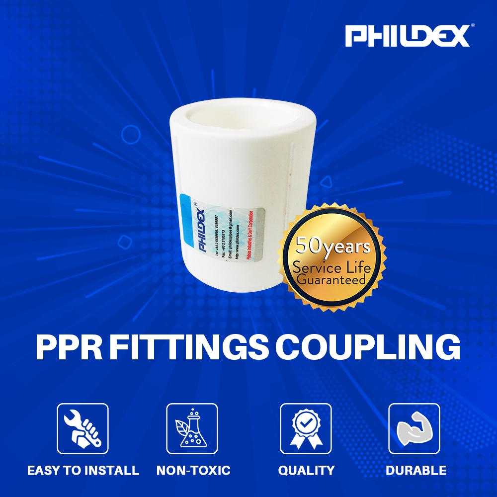 Phildex PPR Fittings Coupling 75mm-110mm | Shopee Philippines