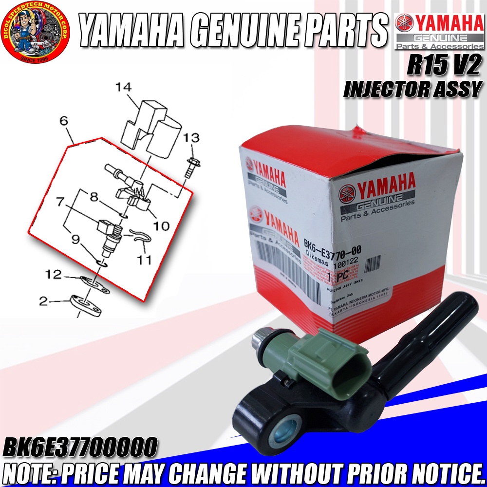 R15 V2 INJECTOR ASSY (YGP) (GENUINE BK6E377000) Shopee Philippines