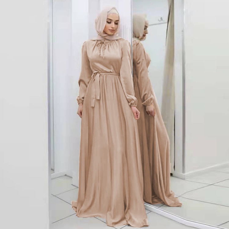 abaya plain tunic maxi dresses Muslim robe dress Muslimah Fashion women  dress | Shopee Philippines