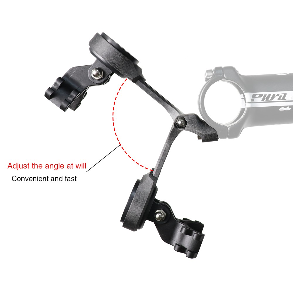 Obahdirry Bicycle Computer Mount with Bike Bell Speedometer GPS Computer Mount Camera Holder A Model