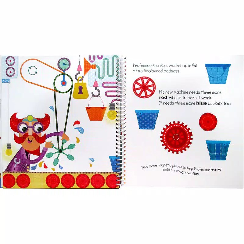 The Colors Machine Magnetic Play Book - Learn colors with magnets ...
