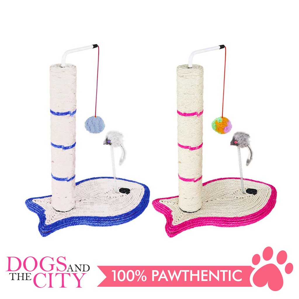 BM Cat Tree Toy Fish Shape With Wand 30*18*40cm | Shopee Philippines
