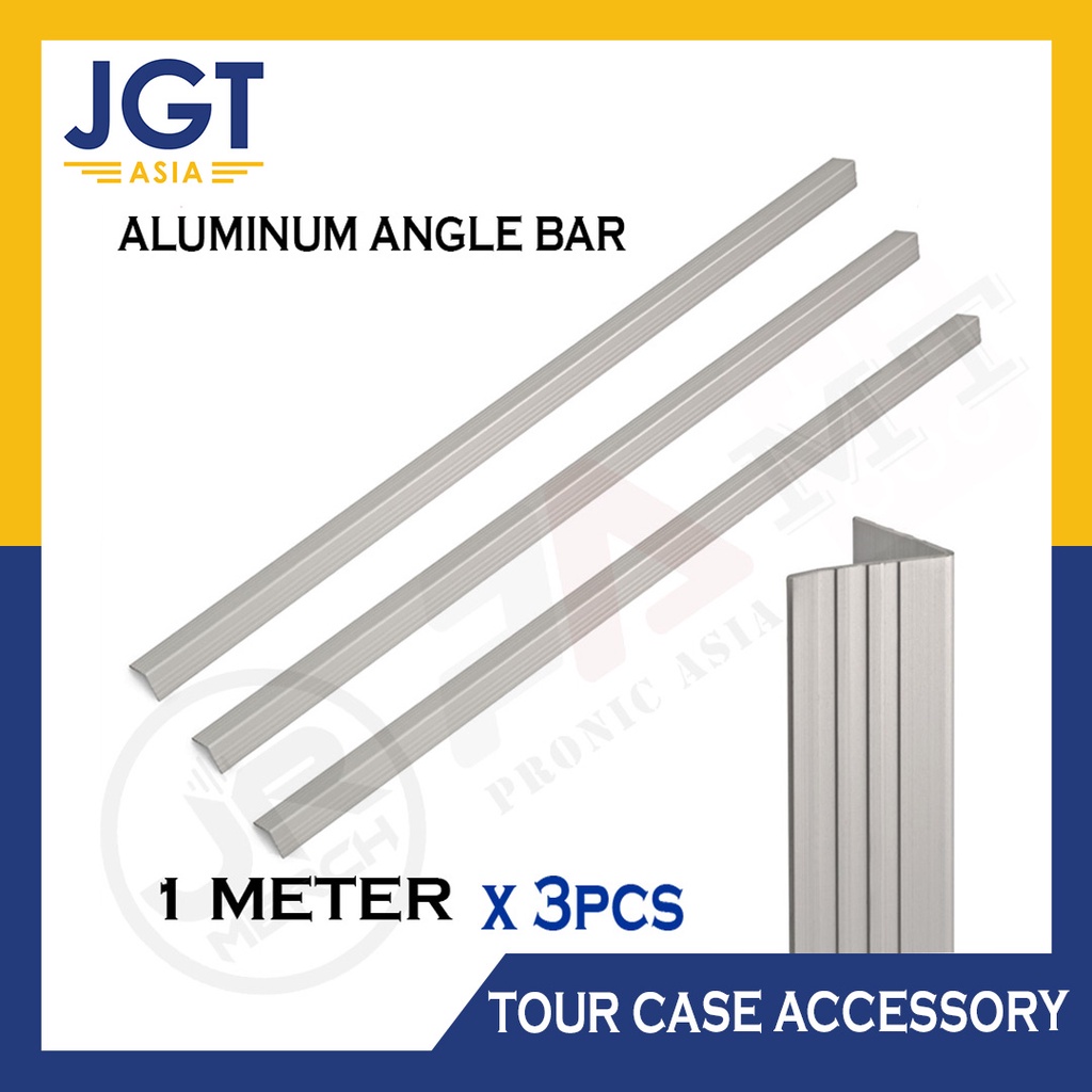 3 Pack Aluminum Angle Bars 2x2x1/8 Inch - 12 Length 6061-T651 Mill Stock