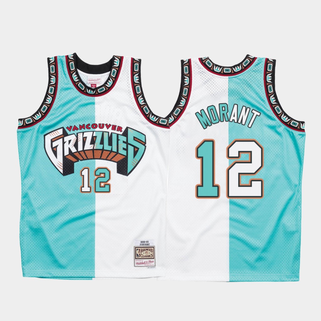 Mens Ja Morant 12# Vancouver Grizzlies NBA Swingman Embroidery Jersey -  Green