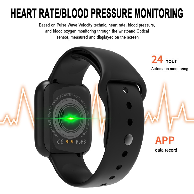 Heart rate health bracelet waterproof level ip67 rohs sale