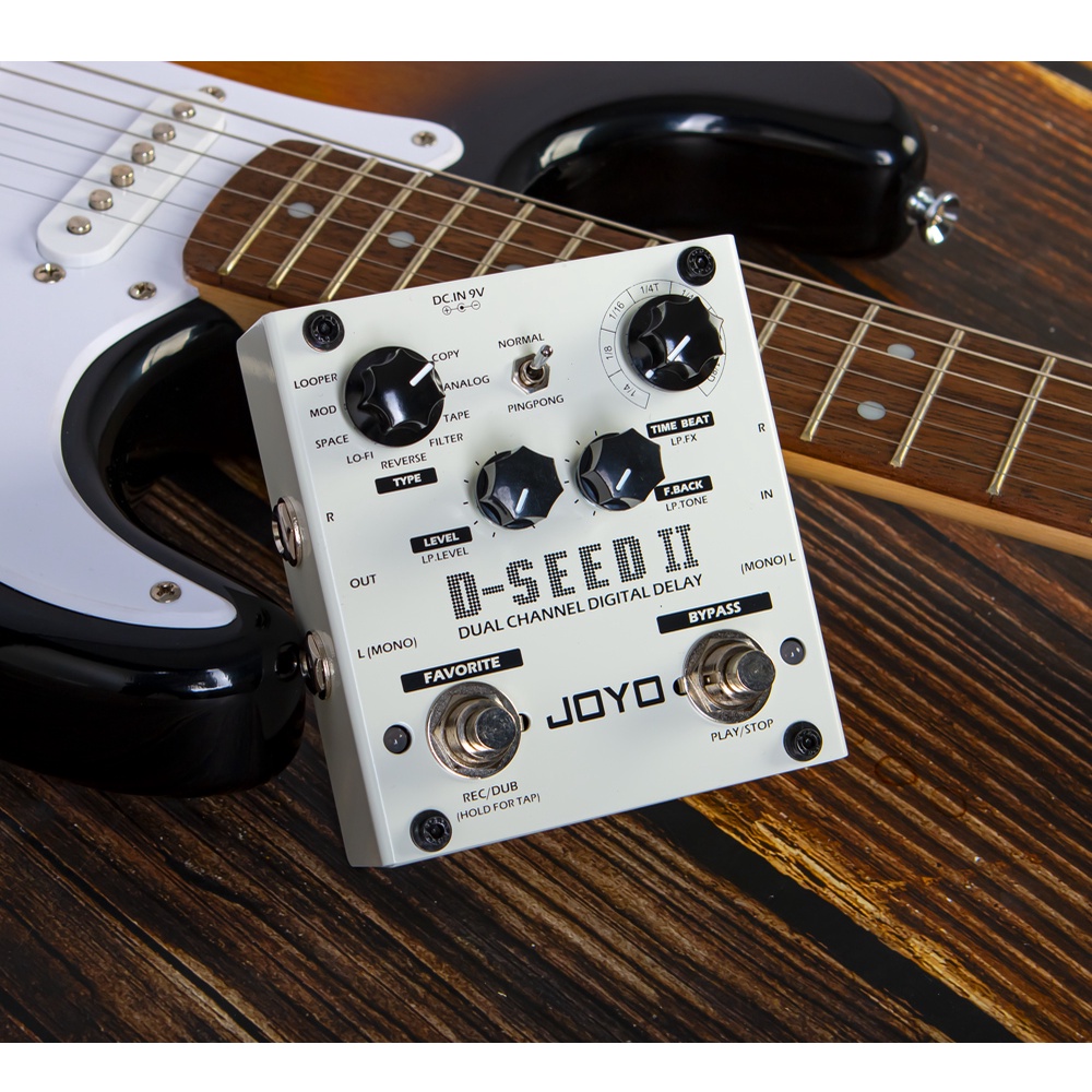 JOYO DSEEDII Electric Guitar Digital Delay Pedal TAP TEMPO MultiEffect Delay Pedal Stereo