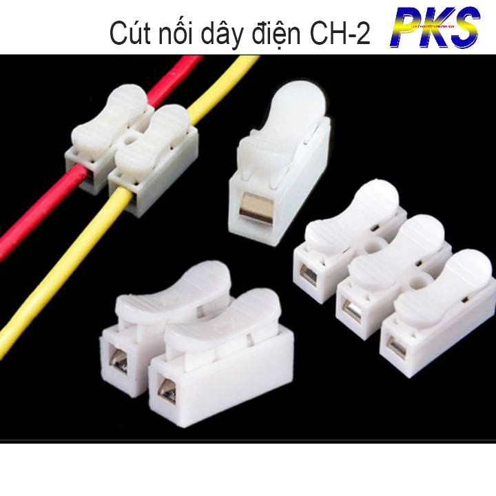 Double Wire Connector CH2 Wire Connector Power Cord Connector Clamp