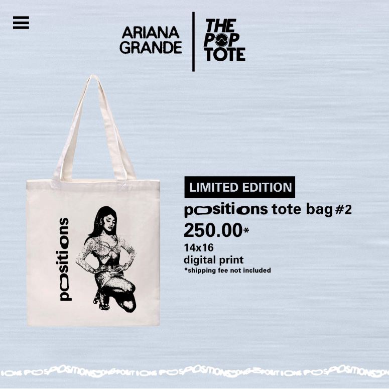 Ariana Grande Tote Bag POSITIONS DANGEROUS WOMAN THANK U NEXT Shopee Philippines