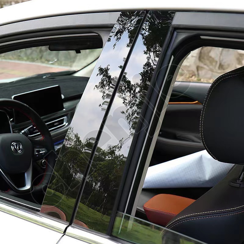 High quality Product details of 6 Pcs Glossy Black Car Door Window ...