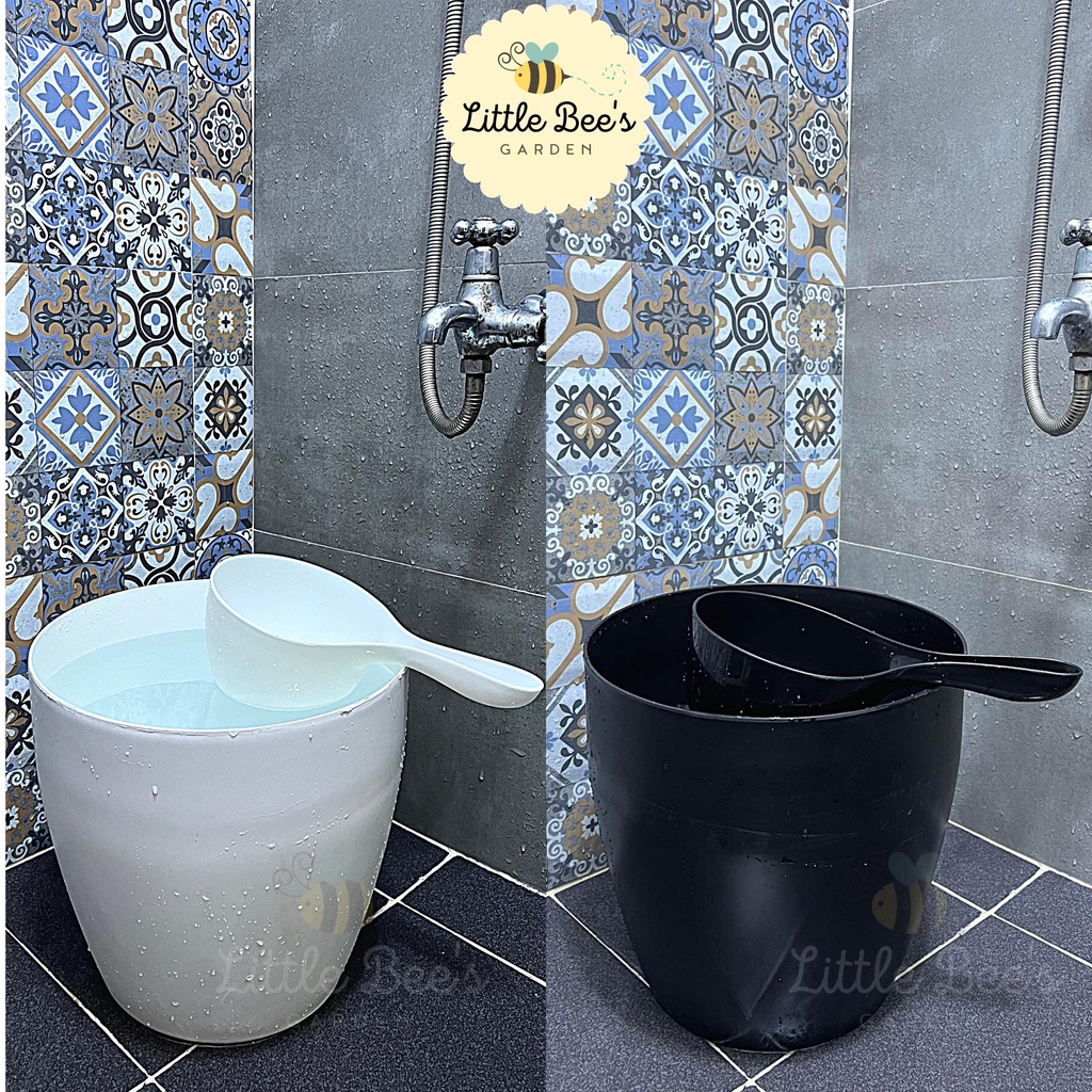 Minimalist Classy Timba & Tabo White Pail Water Storage Bucket