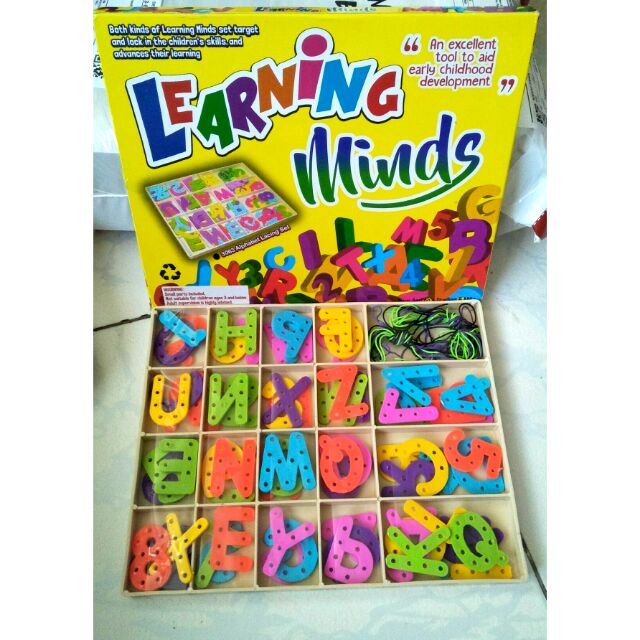 LACING LETTERS AND NUMBERS FOR KID | Shopee Philippines