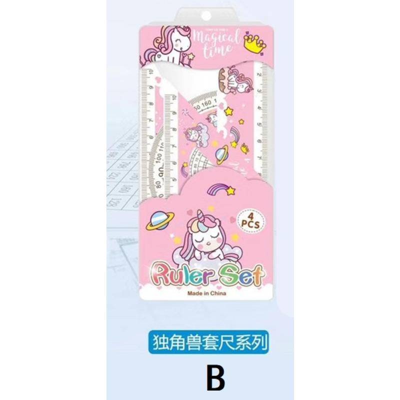 4Pcs/Set Sanrio mymelody Kuromi Cinnamoroll Ruler Measuring Scale ...