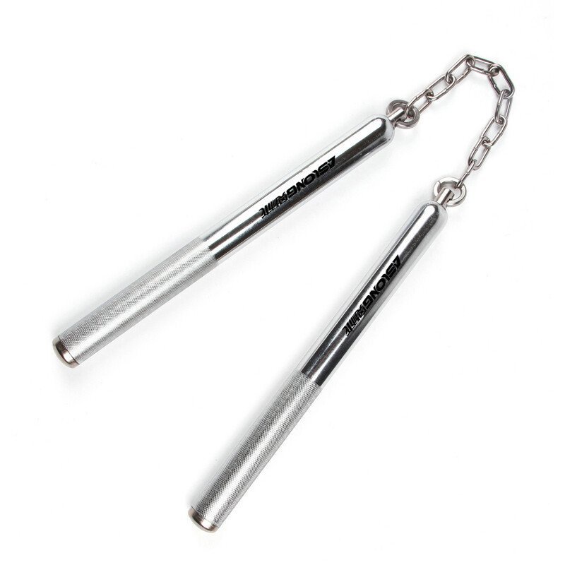 Aosilong Combat Stainless Steel Weight Nunchaku TwoSection Stick4100