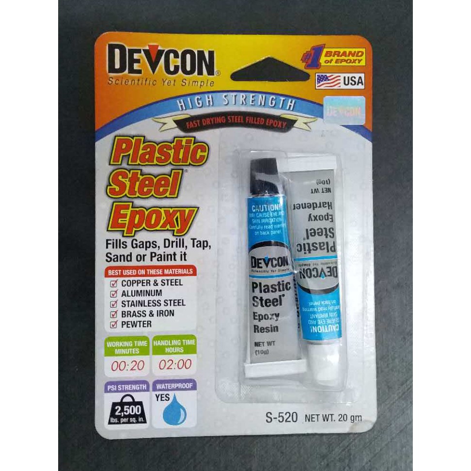Devcon 20g Plastic Steel Epoxy S520 Shopee Philippines