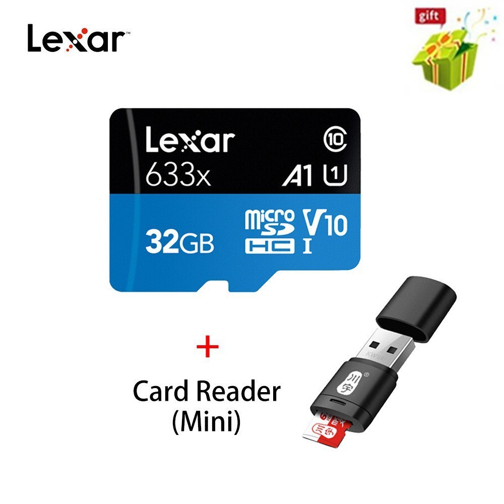 New Lexar Micro SD Card 512GB 128GB 32GB 16GB 64GB 256GB U1 U3 Memory