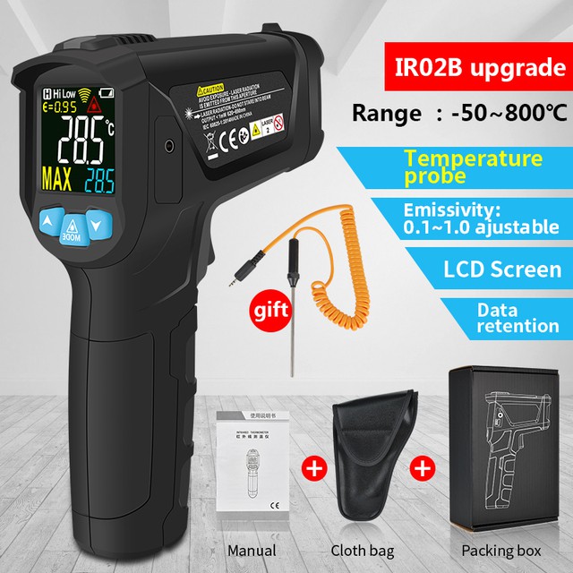 IR02 Series Industrial Infrared Thermometer Temperature Measuring Tool ...