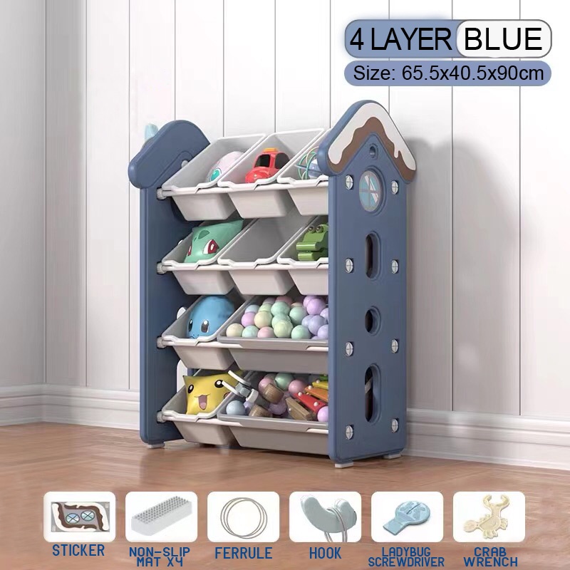UNIHEART Unique Children's Toy Display/Storage Rack 2 Color/Design ...