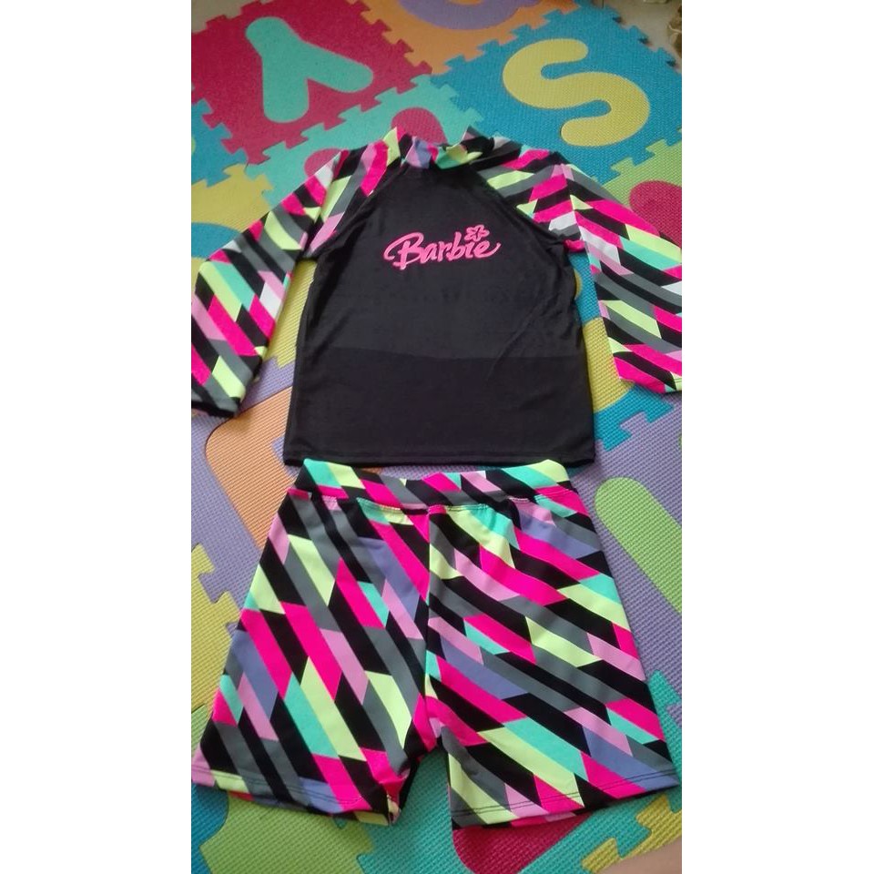 Kids Rashguard (Barbie ) | Shopee Philippines