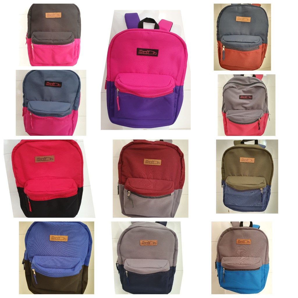 Backpack ASSORTED COLORS Hawk Bag Shopee Philippines