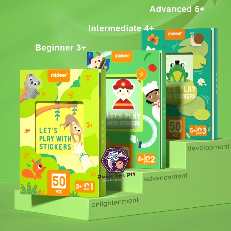 Mideer NEW Brain Game Book Let’s Play With Sticker Activity Booklet ...