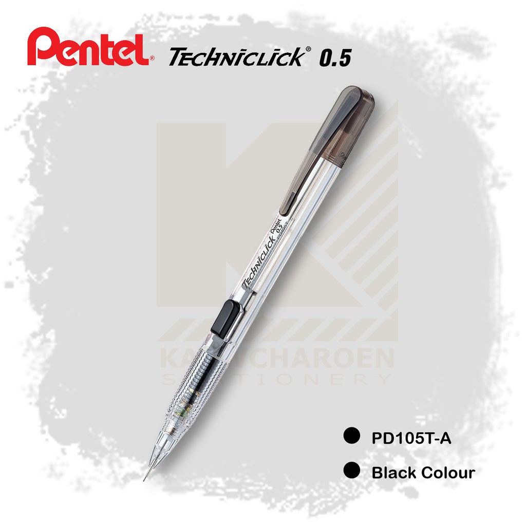 pentel-techniclick-pd105-0-5mm-mechanical-pencil-side-press-shopee