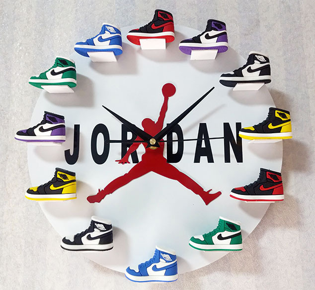 Aj AirJordan Trend Wall Clock AJ Clock Basketball Sneaker Supplies - Main Image
