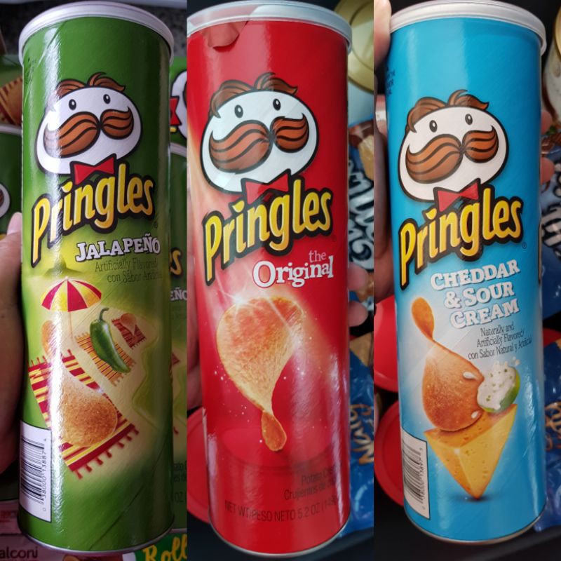 Pringles Jalapeno, Original and Cheddar and Sour Cream 149g | Shopee ...