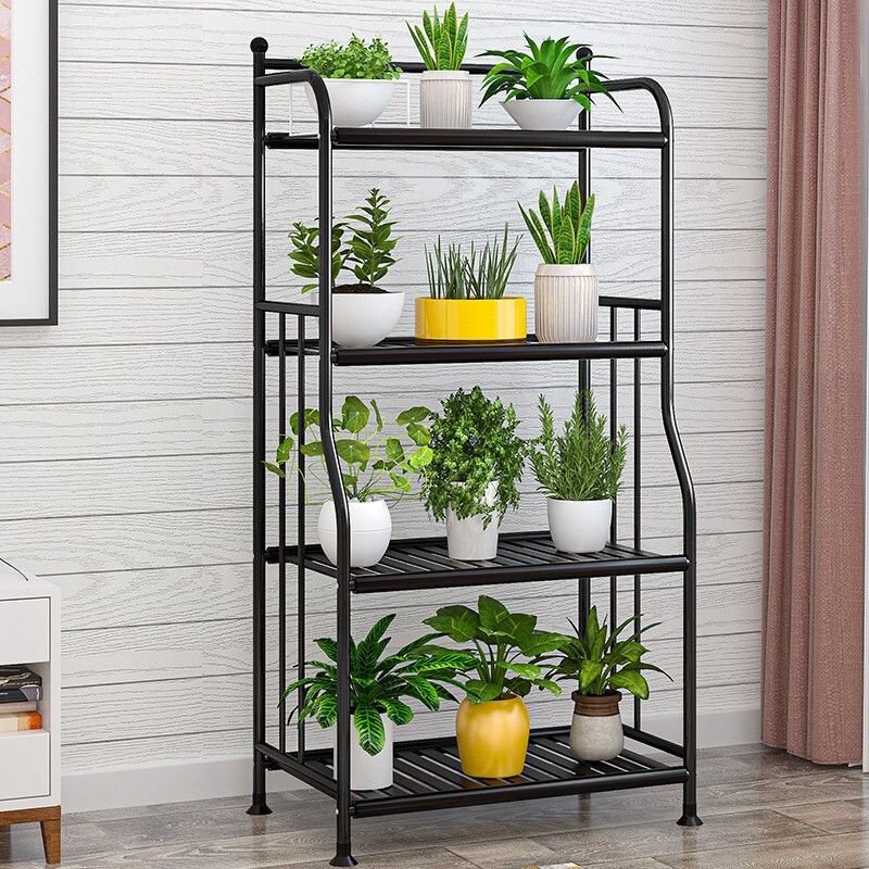 Flower Stand Shelf Bathroom Shelf Metal Home Floor Kitchen Storage ...