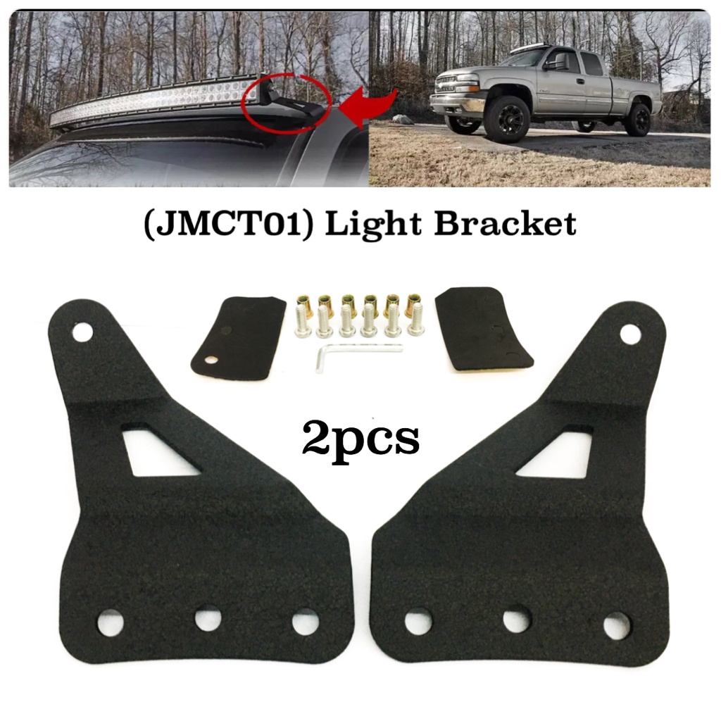 CPO JMCT01 2pcs Windshield Roof LED Work Light Bar Mounting Brackets