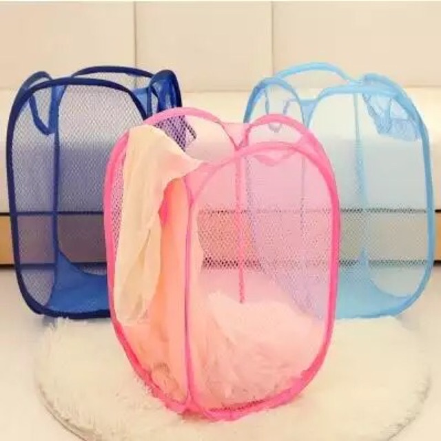 Clothes Basket 31 Laundry Tote Washing Laundry Basket Mesh Fabric