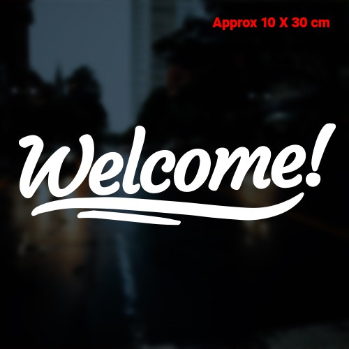 Welcome Signage vinyl sticker decal | Shopee Philippines