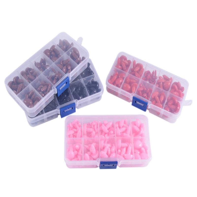 Plastic Animal Eyes Cartoon Plush Toy Eye Accessories Screw Eyes All Black Eyes Art Eyes 100 A