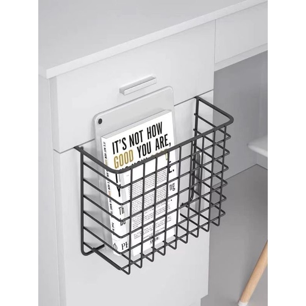 phlove Under Shelf Table Storage Basket Rack Desk Wire Hanging