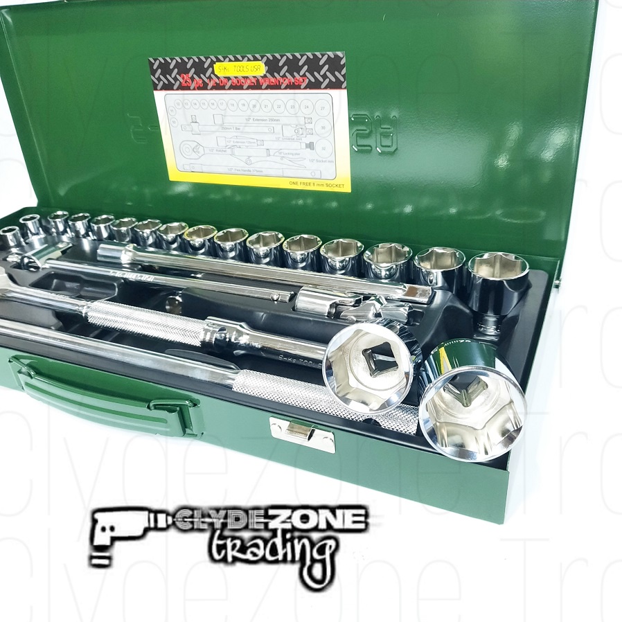 SKS Tools USA Socket Wrench Set 8mm to 32mm 1/2 drive 6 points | Shopee ...