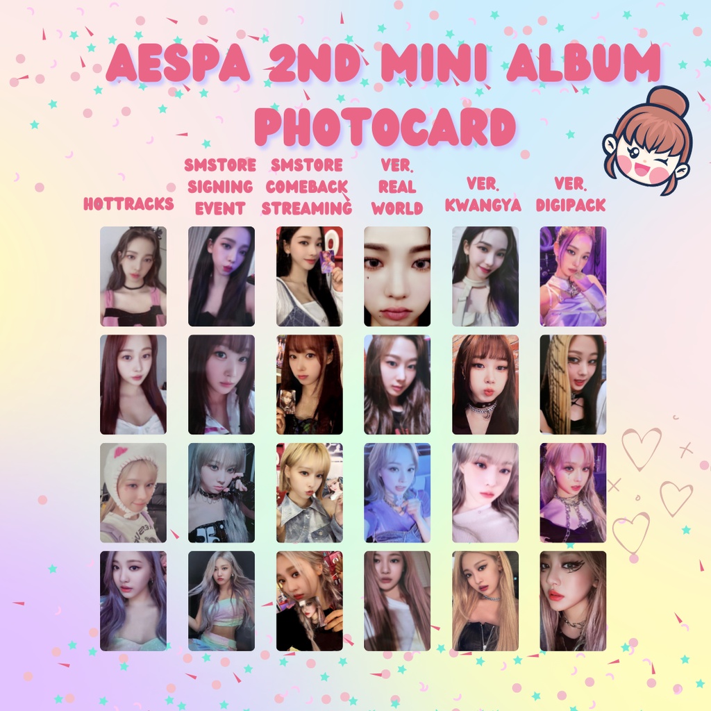 AESPA GIRLS Photocard (Unofficial) | Shopee Philippines