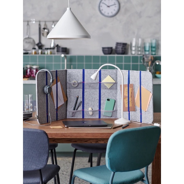 OVNING Desk Divider with Compartments for Kid Workstation Study Table ...