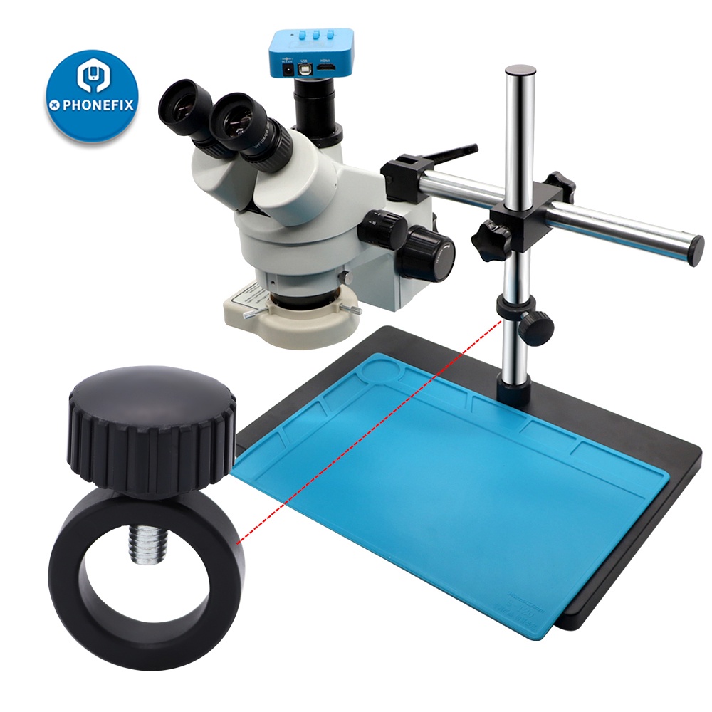 &Industrial trinocular Stereo Microscope Video Camera Stand Holder