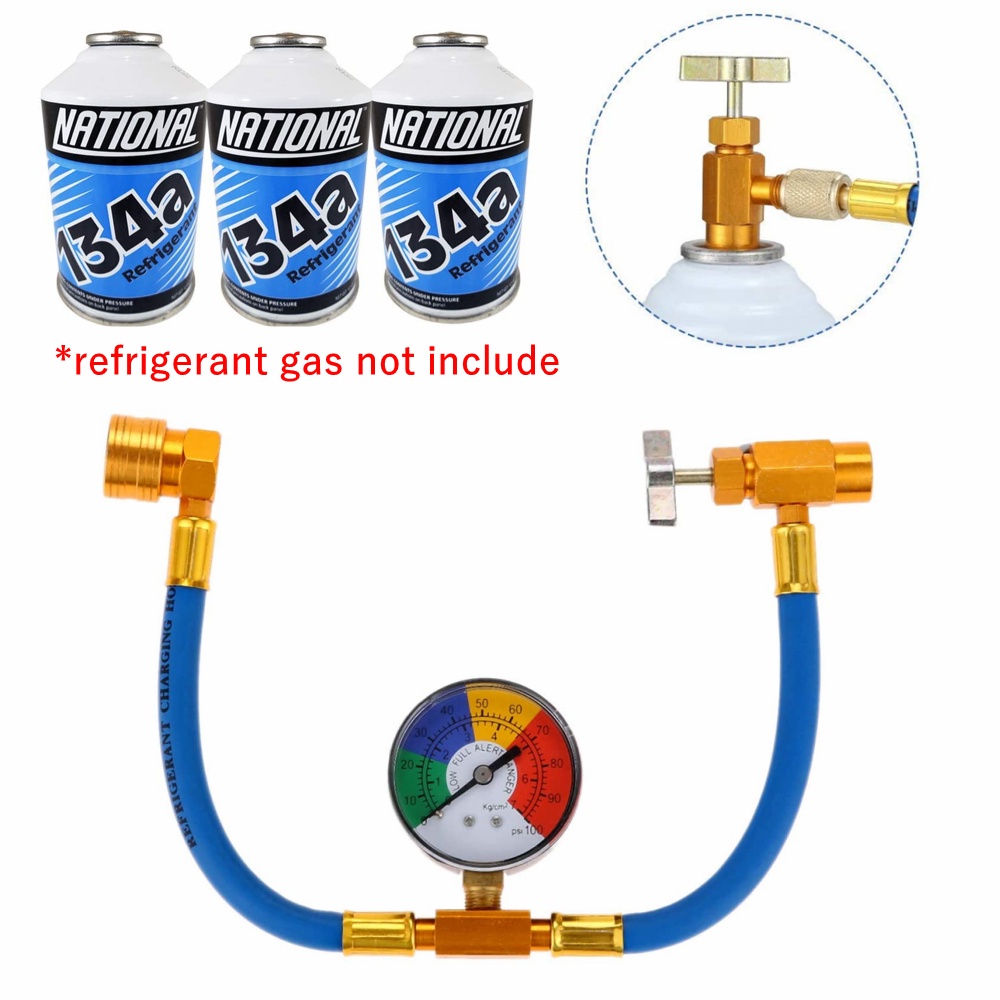 Freon r134a Automotive Air Conditioning Refill Hose Kit Low Pressure