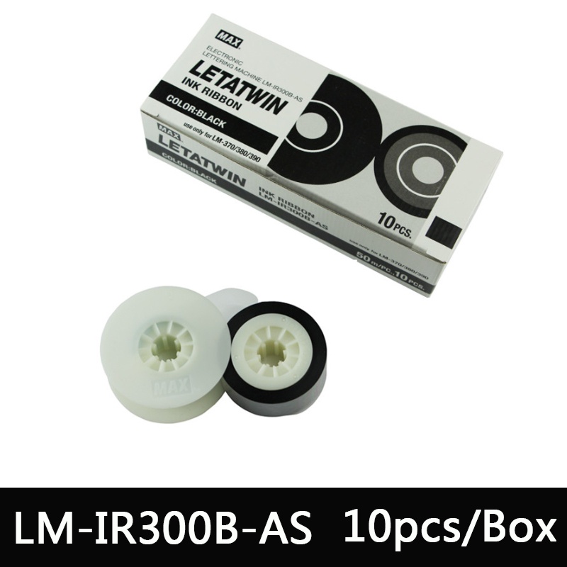 10Pcs Max INK RIBBON LM-IR300B compatible LETATWIN Cable ID Printer ...