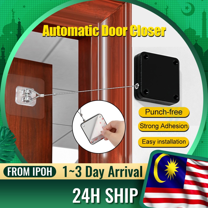 Automatic Door Closer Adjustable Closers Punchfree Auto Close Door